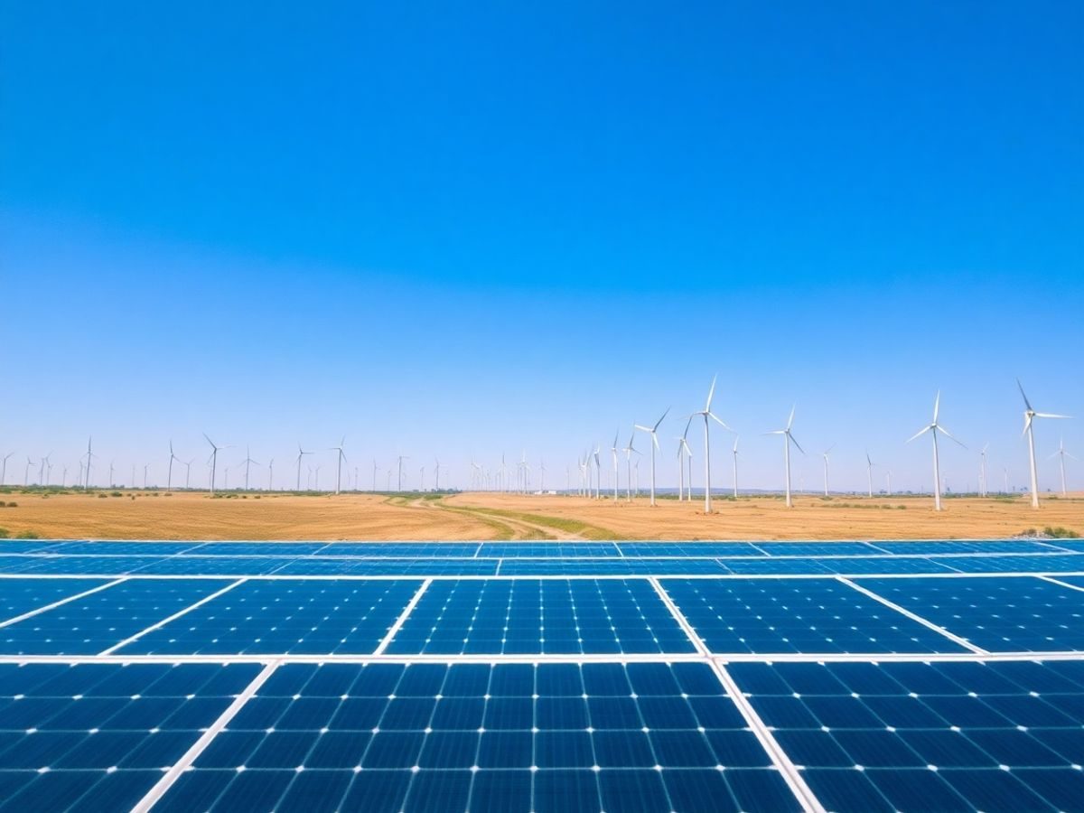 Turbină eoliană sub cer senin.